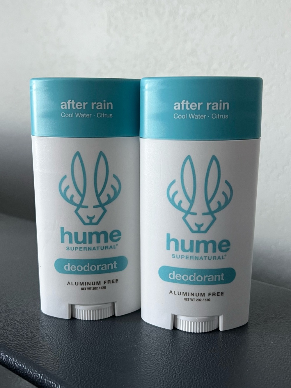 Lot of 2 - Hume Supernatural Deodorant Stick - After Rain - 2oz